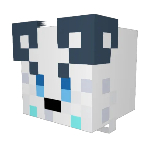 Gigyu1 Minecraft avatar head, 3D render