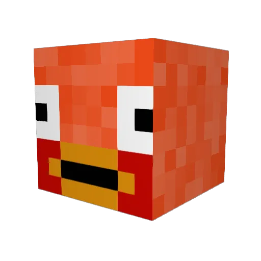 Gihx17 Minecraft avatar head, 3D render
