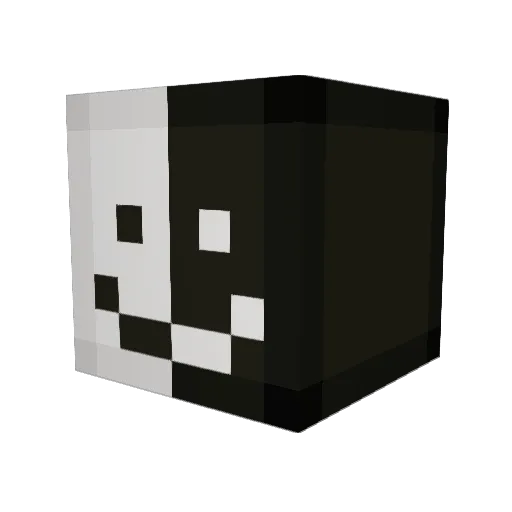 Giibbs Minecraft avatar head, 3D render