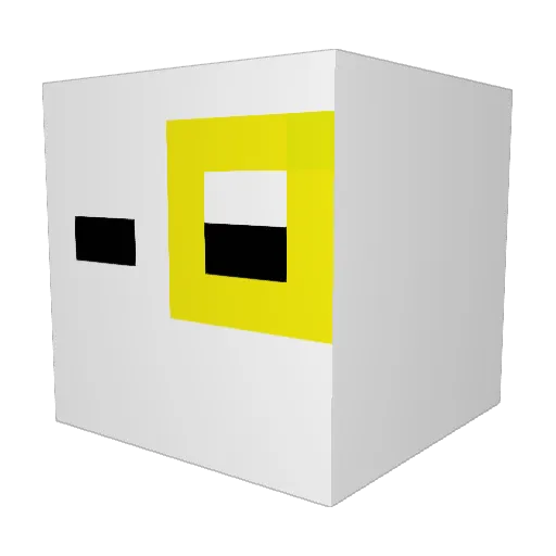 Giire Minecraft avatar head, 3D render