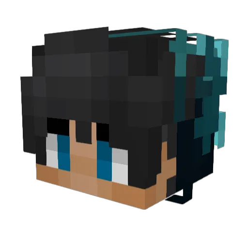 Gij_ Minecraft avatar head, 3D render