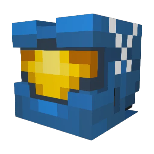 Gijoke Minecraft avatar head, 3D render
