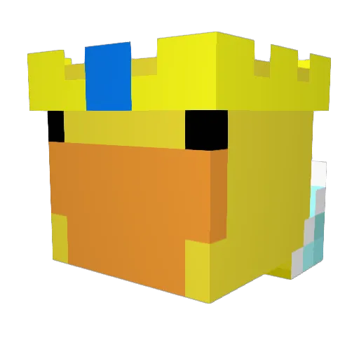 GijsjeFan Minecraft avatar head, 3D render