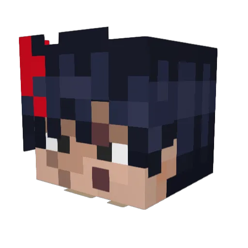 GilThunder10 Minecraft avatar head, 3D render
