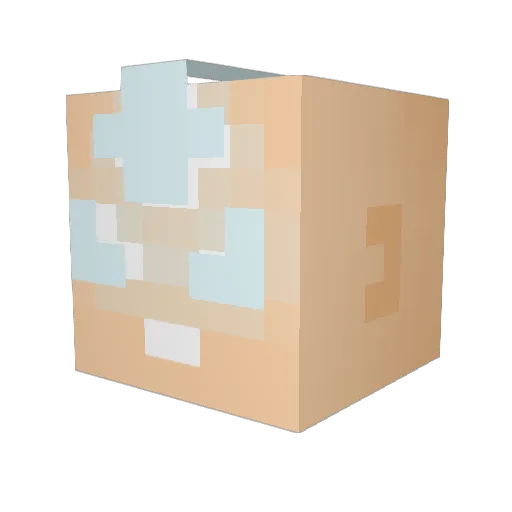 Gil_CA Minecraft avatar head, 3D render