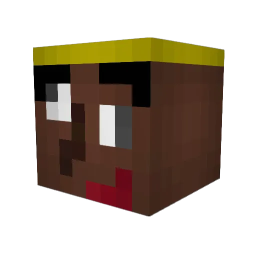 Gil_JJoock Minecraft avatar head, 3D render