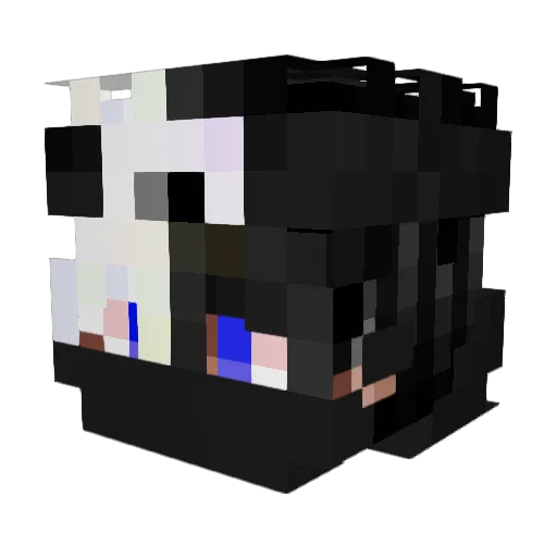 Gilbas_ Minecraft avatar head, 3D render