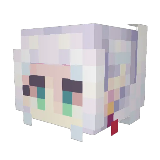 Gilbert5 Minecraft avatar head, 3D render