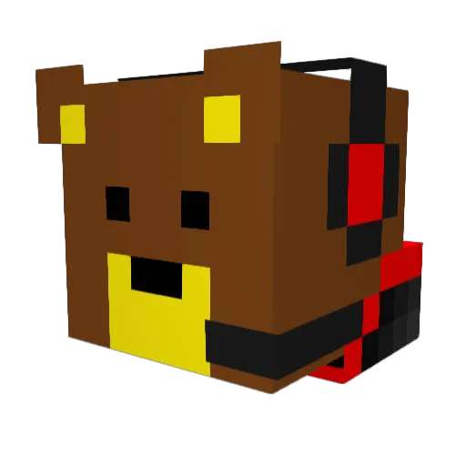 Gilbert69 Minecraft avatar head, 3D render
