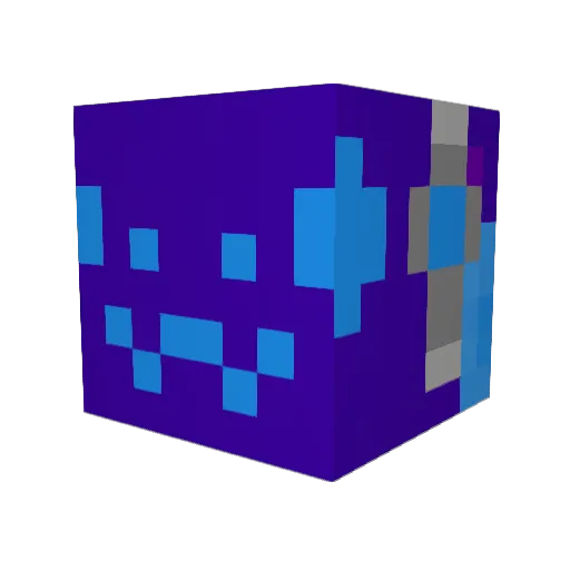 GilbertdaFox Minecraft avatar head, 3D render