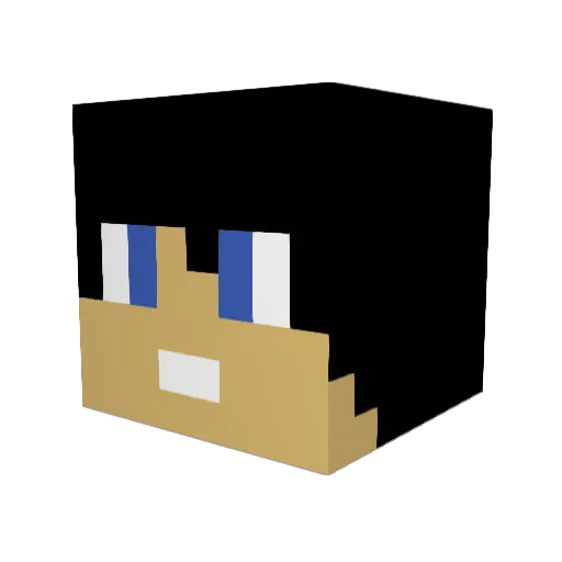 Gilboys2 Minecraft avatar head, 3D render