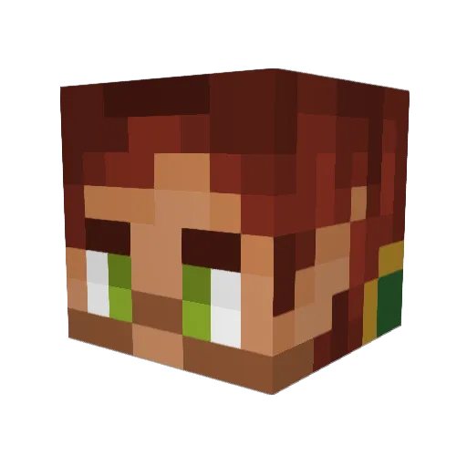 Gilby111 Minecraft avatar head, 3D render