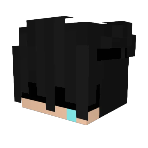 Gilcelio Minecraft avatar head, 3D render