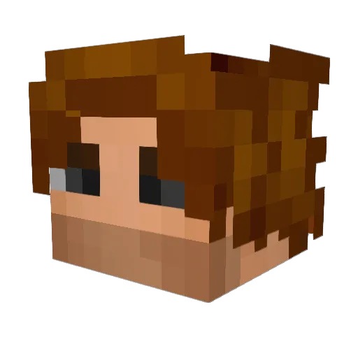 Gildartz18 Minecraft avatar head, 3D render