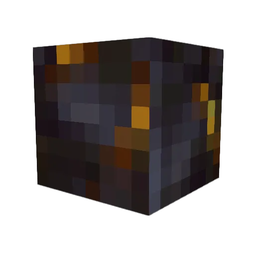 GildedBlackstone Minecraft avatar head, 3D render