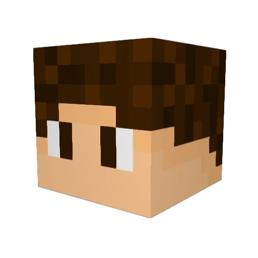 GildedGogi Minecraft avatar head, 3D render