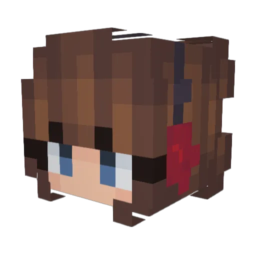 GildedKing24 Minecraft avatar head, 3D render