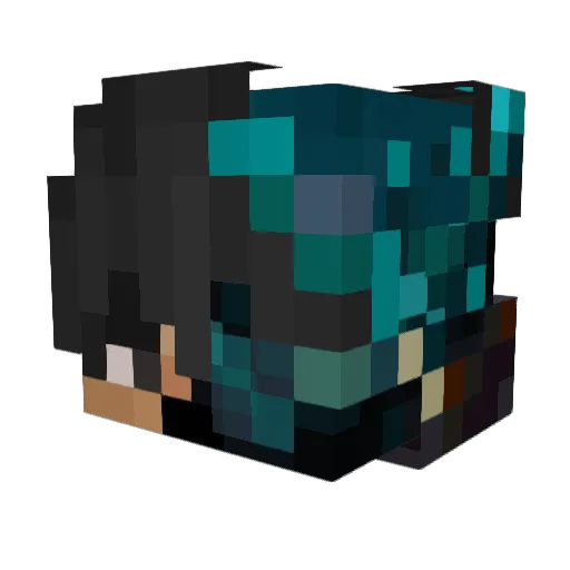 GildedMidas Minecraft avatar head, 3D render