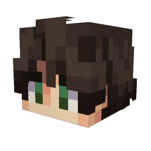 Gilded_Potato Minecraft avatar head, 3D render
