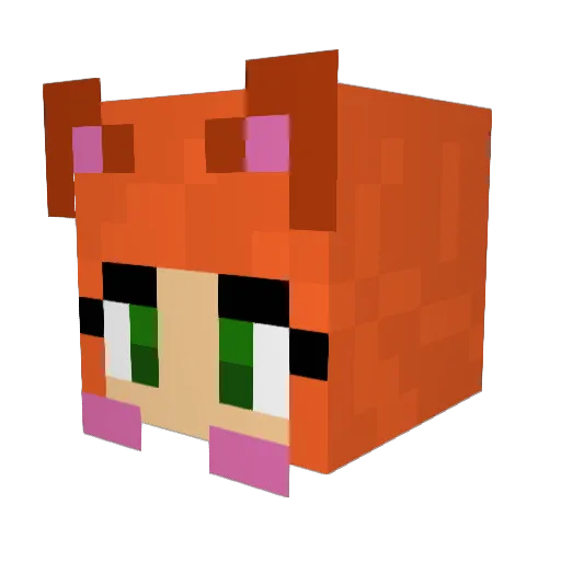 Gilded_Robin Minecraft avatar head, 3D render