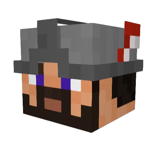 Gildg06 Minecraft avatar head, 3D render