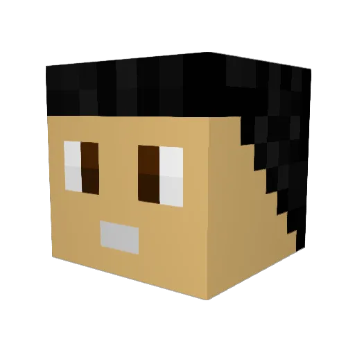 Gildiamond Minecraft avatar head, 3D render