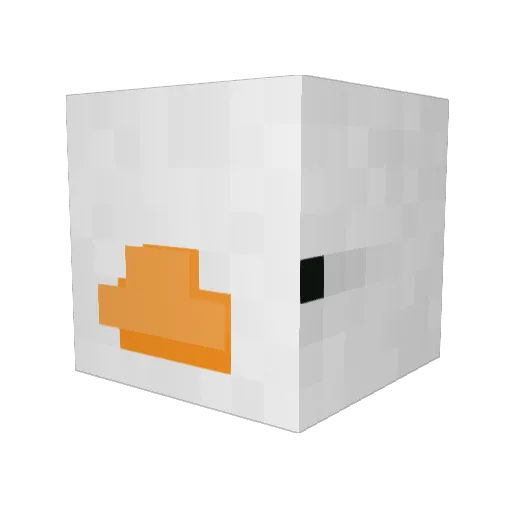 GilesDucked Minecraft avatar head, 3D render