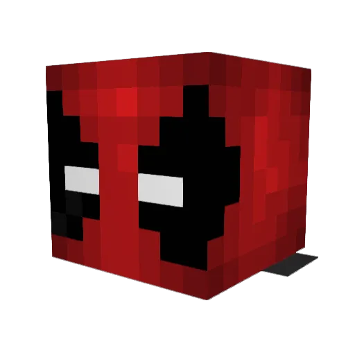 Giles_D Minecraft avatar head, 3D render
