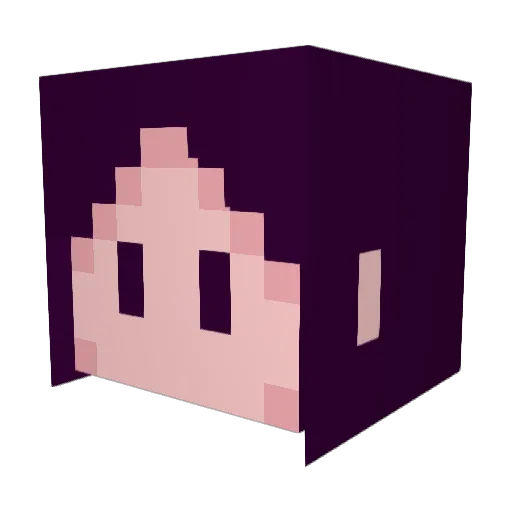 Gilestel Minecraft avatar head, 3D render