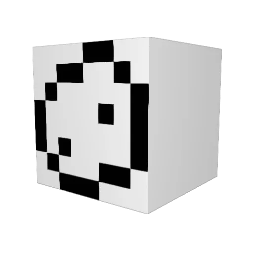 Gilgameshimoo Minecraft avatar head, 3D render