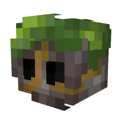 Giliodas Minecraft avatar head, 3D render