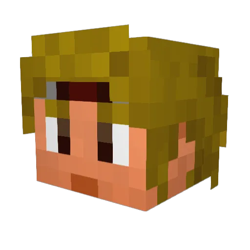 GillBat Minecraft avatar head, 3D render
