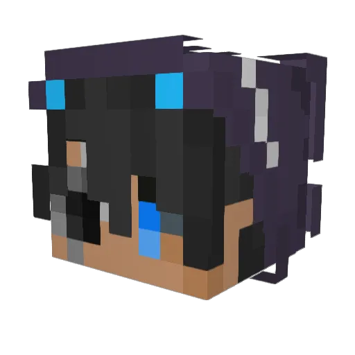 GillThunder Minecraft avatar head, 3D render