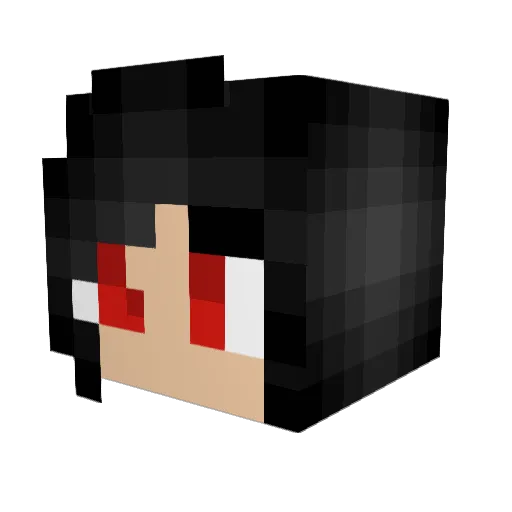 Gillneas Minecraft avatar head, 3D render