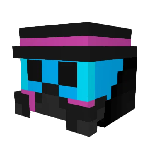 Gilonzear Minecraft avatar head, 3D render