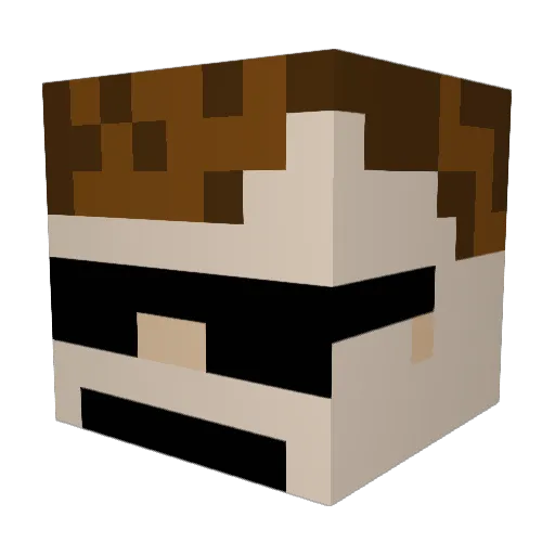GiltSign26 Minecraft avatar head, 3D render
