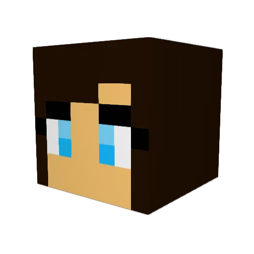 Gilt_Pyrite Minecraft avatar head, 3D render