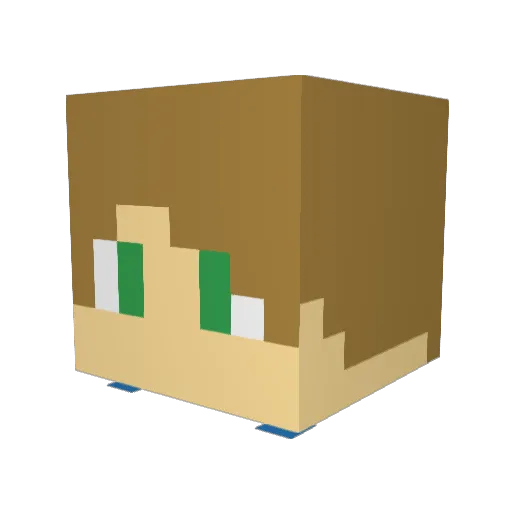 Gilu94 Minecraft avatar head, 3D render
