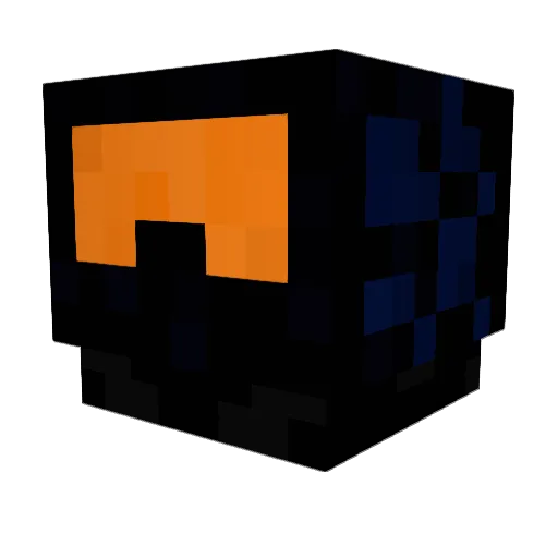 Gilza Minecraft avatar head, 3D render