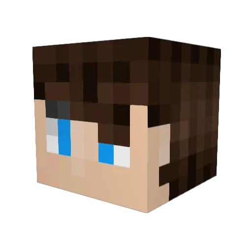 GilzaSVD Minecraft avatar head, 3D render