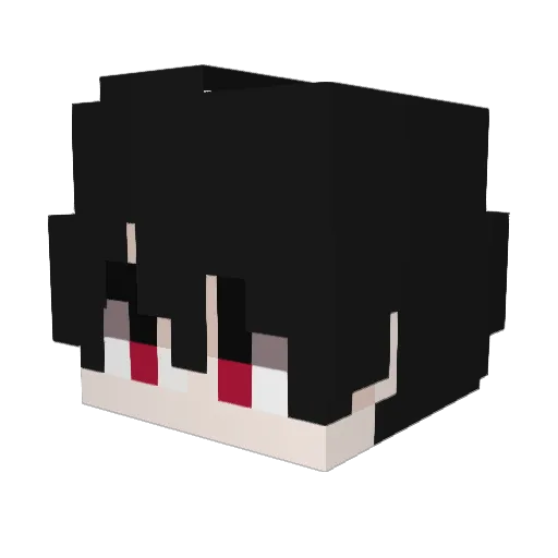 GimRed Minecraft avatar head, 3D render