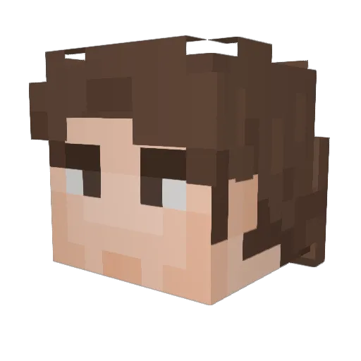 Gimi3110 Minecraft avatar head, 3D render