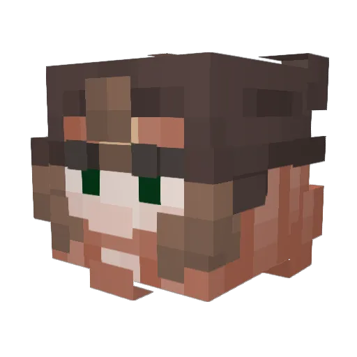 GimliTheDwarven Minecraft avatar head, 3D render