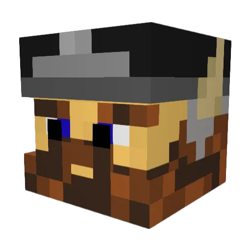 GimlyPL Minecraft avatar head, 3D render