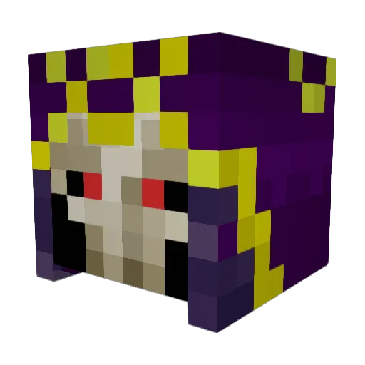 GimmGolem Minecraft avatar head, 3D render