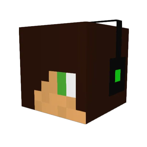 Gimma747 Minecraft avatar head, 3D render