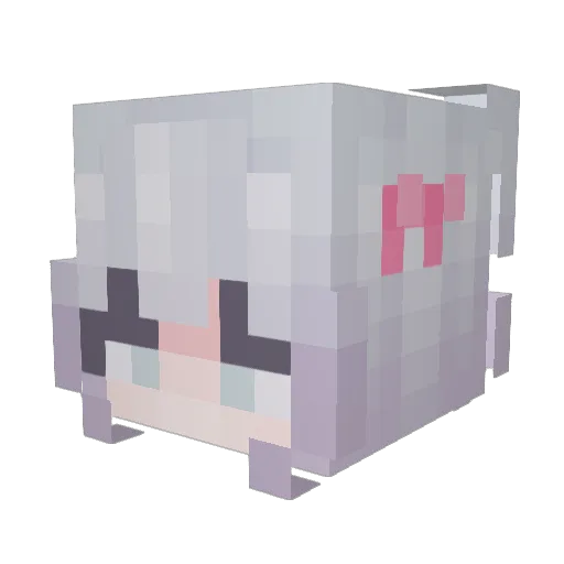 GimmeCrisps Minecraft avatar head, 3D render