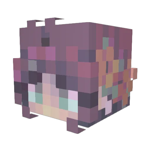 GimmeGimSomeLove Minecraft avatar head, 3D render