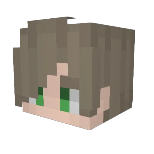 GimmeIgoudala Minecraft avatar head, 3D render