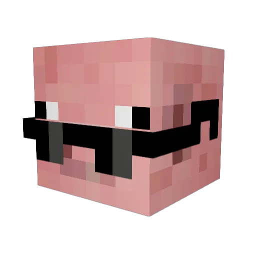 Gimmetherum Minecraft avatar head, 3D render